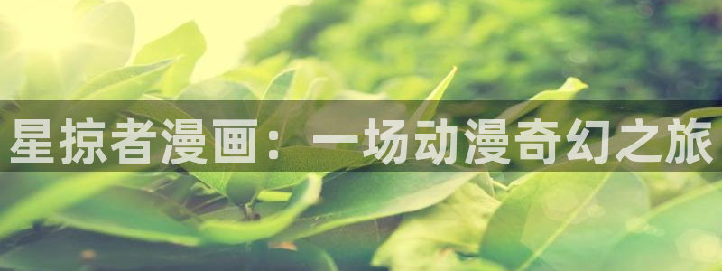 艳母 汗汗漫画：星掠者漫画：一场动漫奇幻之旅